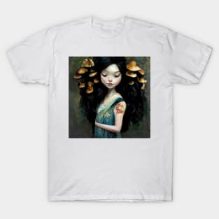 Sadie the Mushroom Faerie by Kim Turner Art T-Shirt